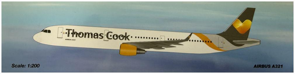 PPC Holland  1:200th Scale Airbus A321 Thomas Cook Scandinavia Livery
