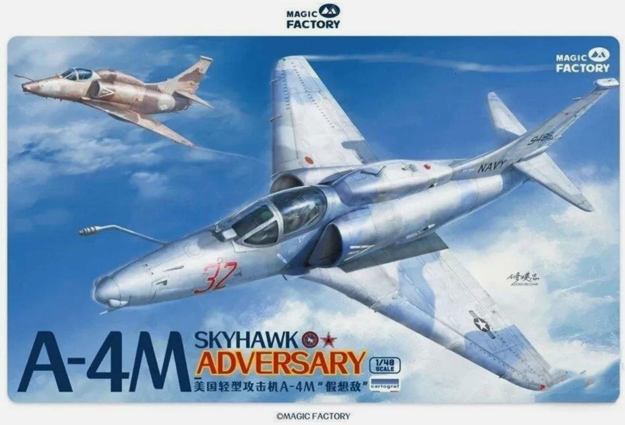 Magic Factory 5005 1/48 Scale A-4M Skyhawk US Navy Adversary Light Attack Aircraft Model Kit