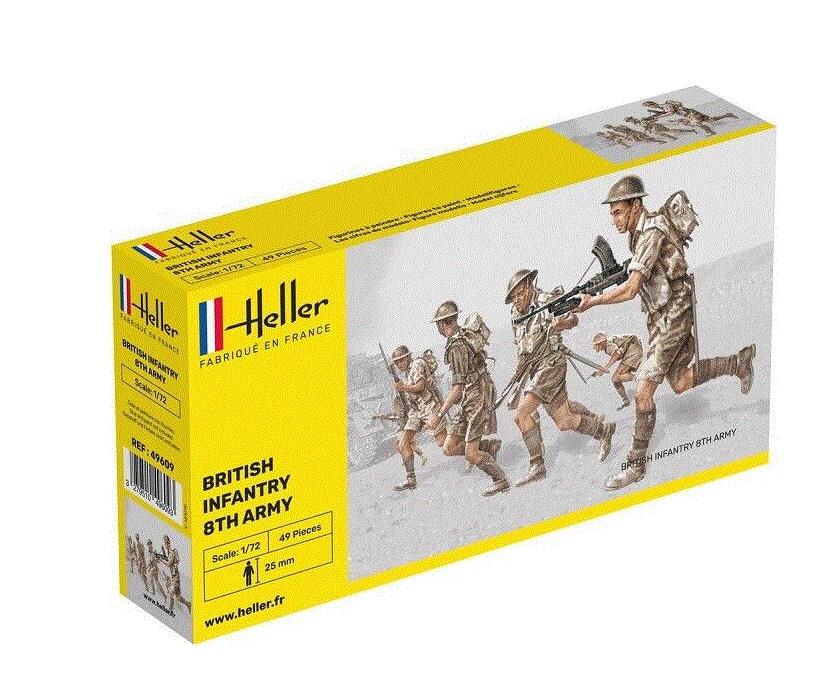 Heller 49609 1/72 Scale WW2 British Infantry 8th Army