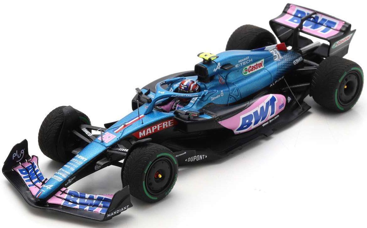 Spark 1:43 Scale BWT Alpine A522 #31 Esteban Ocon 4th Japanese GP 2022