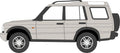 Oxford Diecast 1:76 Scale Land Rover Discovery 2 White Gold