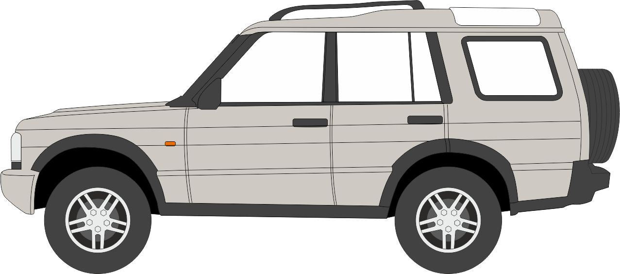 Oxford Diecast 1:76 Scale Land Rover Discovery 2 White Gold