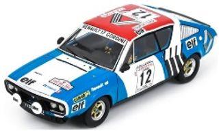 Spark 1:43 Scale Renault 17 #12 8th Tour de Corse 1974 J-F. Piot/F. Jaubert