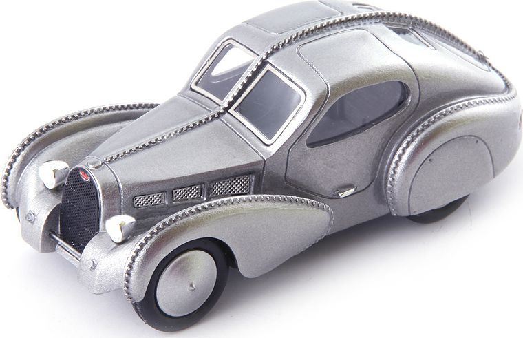 Autocult 1:43 Scale Bugatti Type 68 Coupe Silver Metallic