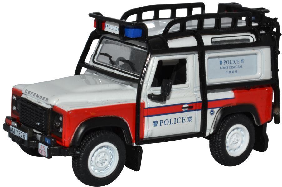 Oxford Diecast 1:76 Scale Land Rover Defender 90 Station Wagon Hong