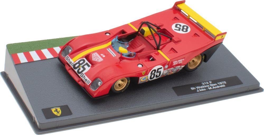 Atlas Editions 1:43 Scale Ferrari 312 P - 6h Waktins Glen 1972 - J. Ickx/Andretti - Ferrari Racing Collection