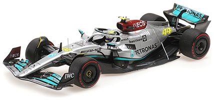Minichamps 1:18 Scale Mercedes AMG Petronas F1 W13 E Performance Lewis Hamilton Brasilian GP 2022