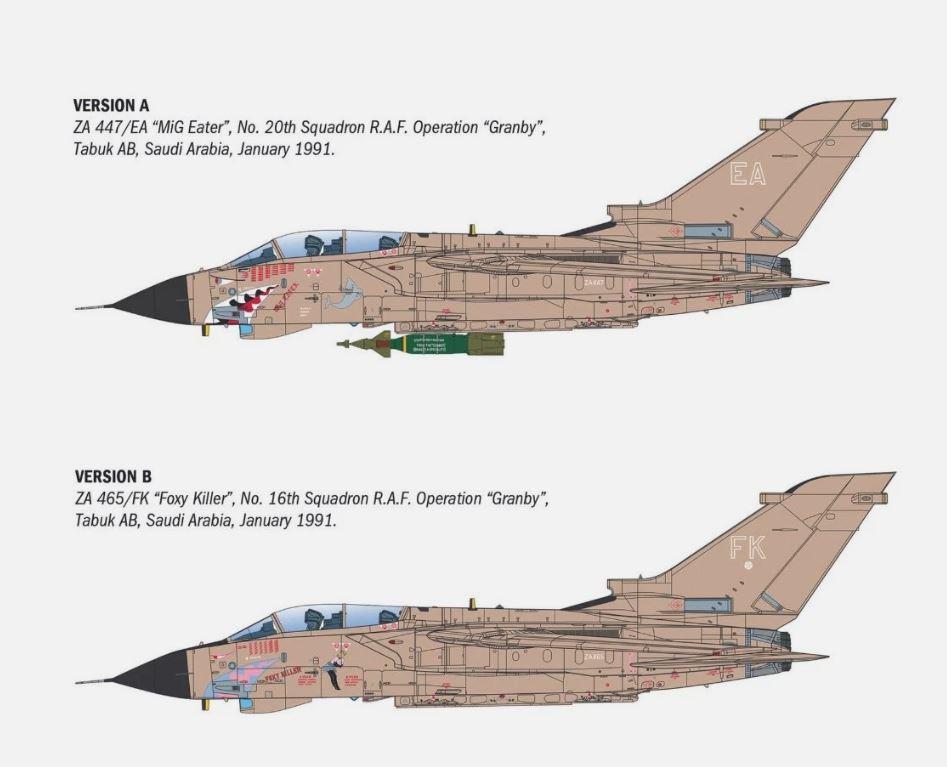 Italeri 2521 1/32 Scale Tornado GR.1 Desert Storm RAF 1:32 Model Kit
