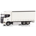 WSi 1:50 Scale Scania S Highline CS20H Riged Curtainside Truck 6x2 TAG Axle White Line