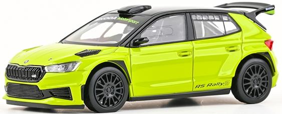 Abrex  1:43rd Scale Skoda Fabia IV RS Rally2 2022 Mamba Green