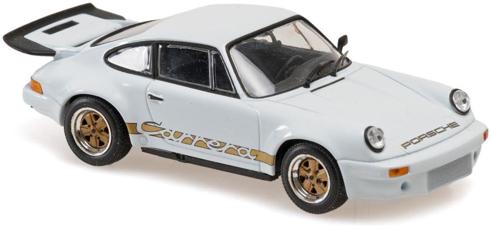 Minichamps 1:43 Scale Porsche 911 Carrera Rs 3.0 1974 - White / W. Red Decals