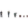 Artitec 1:120 Scale Bricklayers 1930s - 1990s (3x) Ready-Made Figures