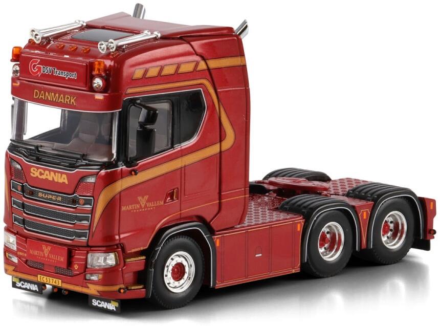WSI  1:50th Scale Scania S Highline CS20H 6x2 Tag Axle Vallem