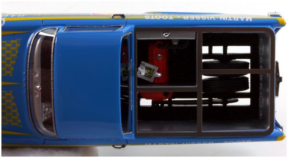 Brausi 1:43 Scale Opel Rekord P1 Caravan Shell 1959 Blue/Yellow