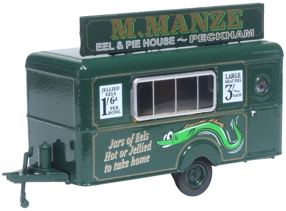 Oxford Diecast 1:76 Scale Mobile Trailer M Manze Jellied Eels
