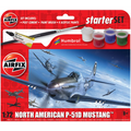 Airfix 1:72 Scale Starter Set - North American P-51D Mustang
