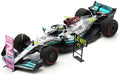 Spark 1:43 Scale Mercedes AMG Petronas F1 Lewis Hamilton W13 E Performance #44 (w/Pitboard)