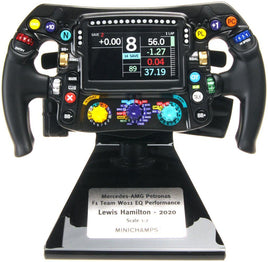 Minichamps 1:2 Scale Steering Wheel Mercedes W11 Eq Perf 2020, L. Hamilton, World Champion