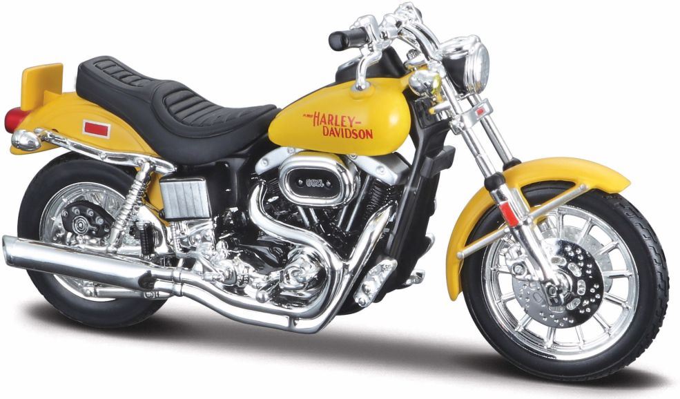 Maisto 1:18 Scale Harley-Davidson Fxs Low Rider 1977 Yellow (38)