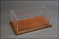 Atlantic 1:43 Scale Aichi 1:43 Display Case with Mahogany Wood Base (Narrow Edge)