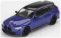 MiniGT  1:64th Scale BMW M3 Competition Touring Portimao Blue Metallic (LHD)