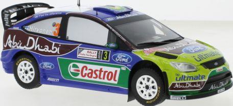 IXO 1:24 Scale Ford Focus RS #4 WRC Rallye Sardinien 2009 J-M.Latvala/M.Antilla