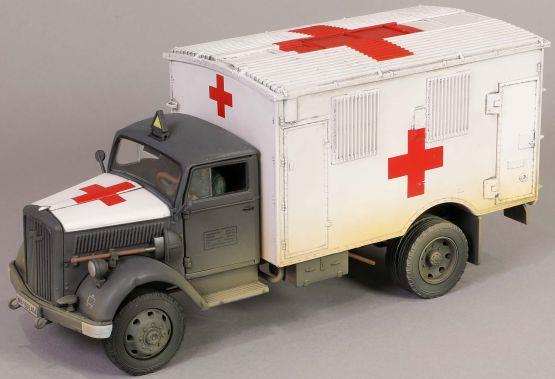 Forces Of Valor 1:32 Scale Opel Blitz Kfz 305 Ambulance White Rear Cabin