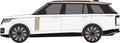 Oxford Diecast 1:76 Scale Range Rover L460 LWB SV Ice White/ Corinthian Bronze
