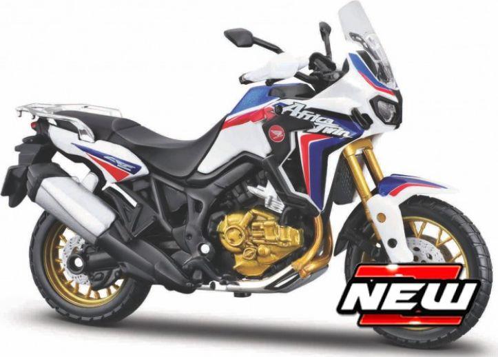 Maisto 1:18 Scale Honda African Twin DCT White/Red/Blue