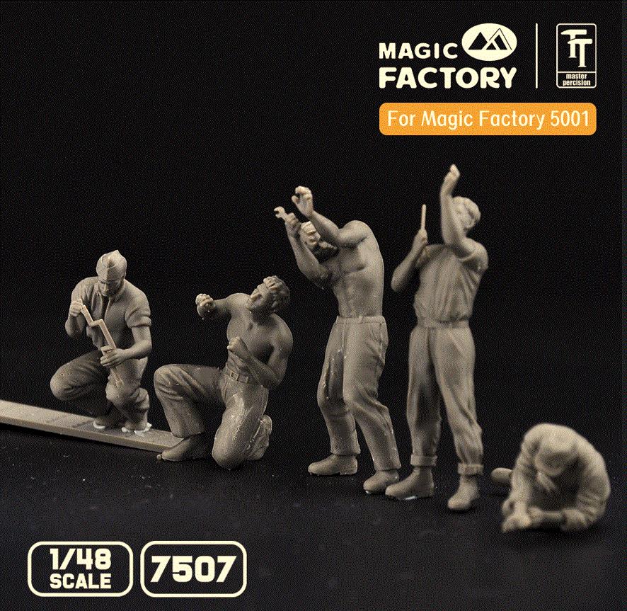 MAGIC FACTORY MF7507 1/48 Scale Ground Service Crew Set (3D printed)