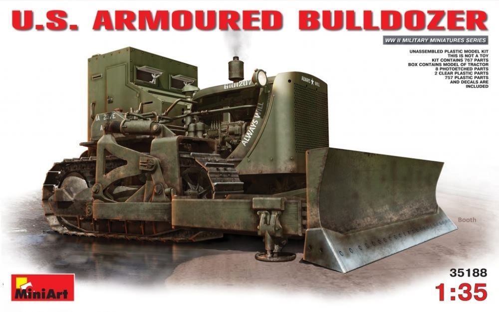 Miniart 1:35 Scale US Armoured Bulldozer