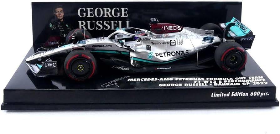 Minichamps 1:43 Scale Mercedes AMG Petronas F1 W13 E Performance George Russell Bahrain GP 2022