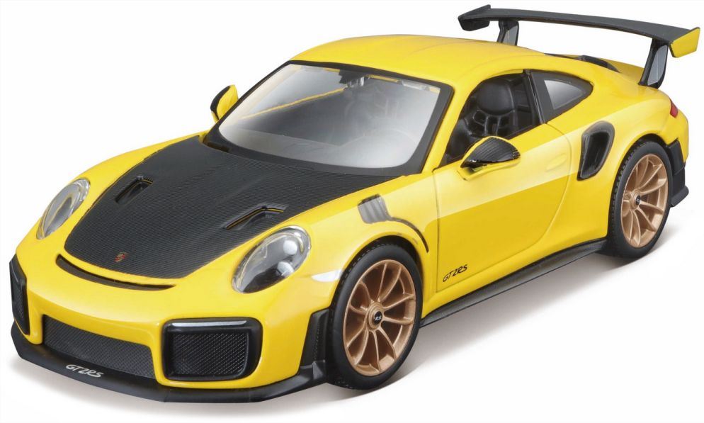 Maisto 1:24 Scale Porsche 911 GT2 RS 'Kit' Yellow/Black