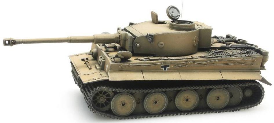 Artitec H0 Scale WM Tiger I Afrikakorps 1:87 Ready-Made, Painted