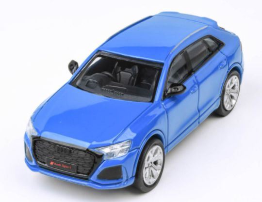 Paragon 1:64 Scale Audi RSQ8 Turbo Blue (RHD)