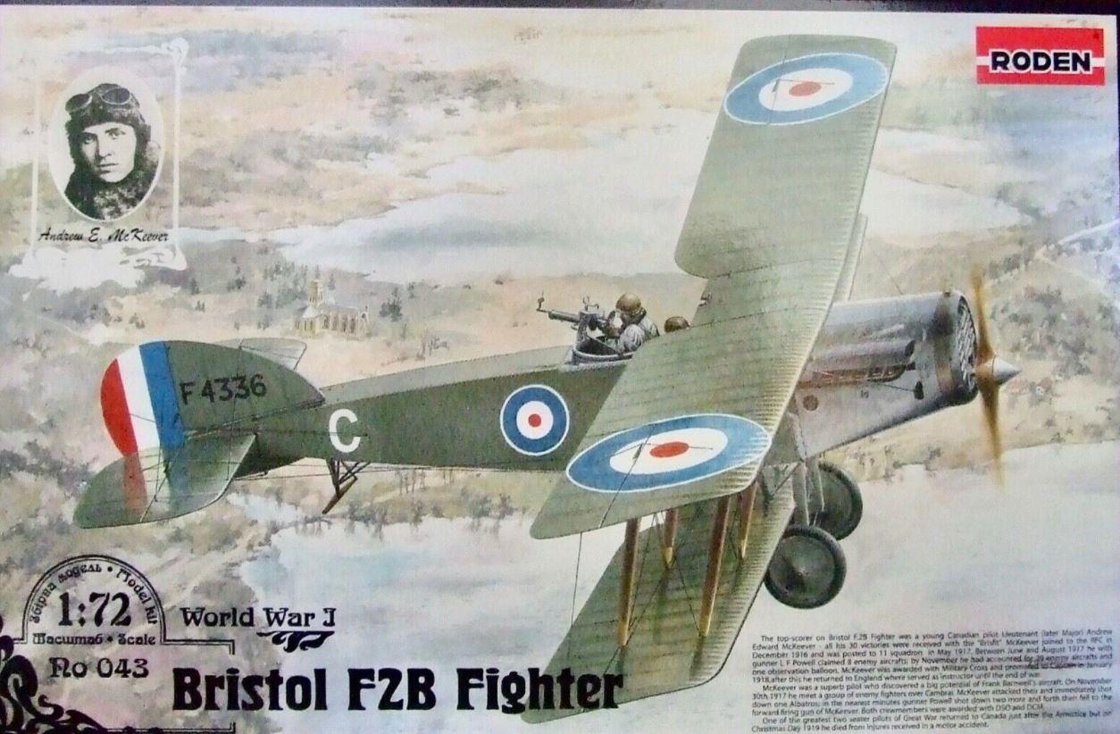 Roden 043 1/72 Scale Bristol F.2B Fighter WWI Kit