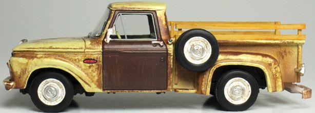 Goldvarg 1:43 Scale Ford F-100 Stepside 'Rusty' 1965