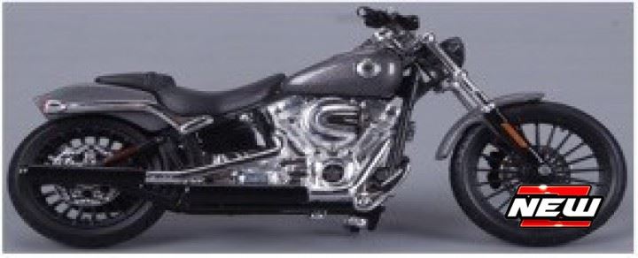 Maisto 1:18 Scale H-D FLHR Breakout 2016 Grey Metallic (40)