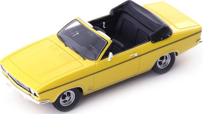 Autocult 1:43 Scale Opel Manta A Cabriolet Karmann Yellow