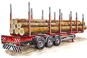 Italeri 1:24 Scale Timber Trailer
