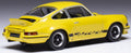 IXO 1:43 Scale Porsche 911 Carrera RS 2.7 Yellow 1973 Black Magic