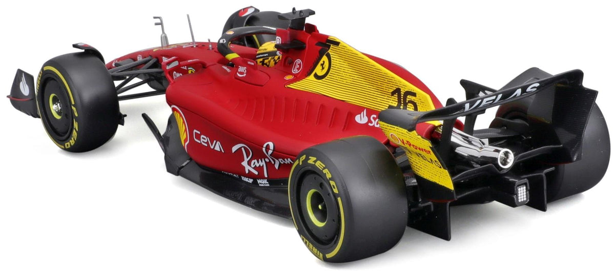 Burago 1:24 Scale Ferrari F1-75 #16 Charles Leclerc 2022 Monza Livery 75th Anniversary
