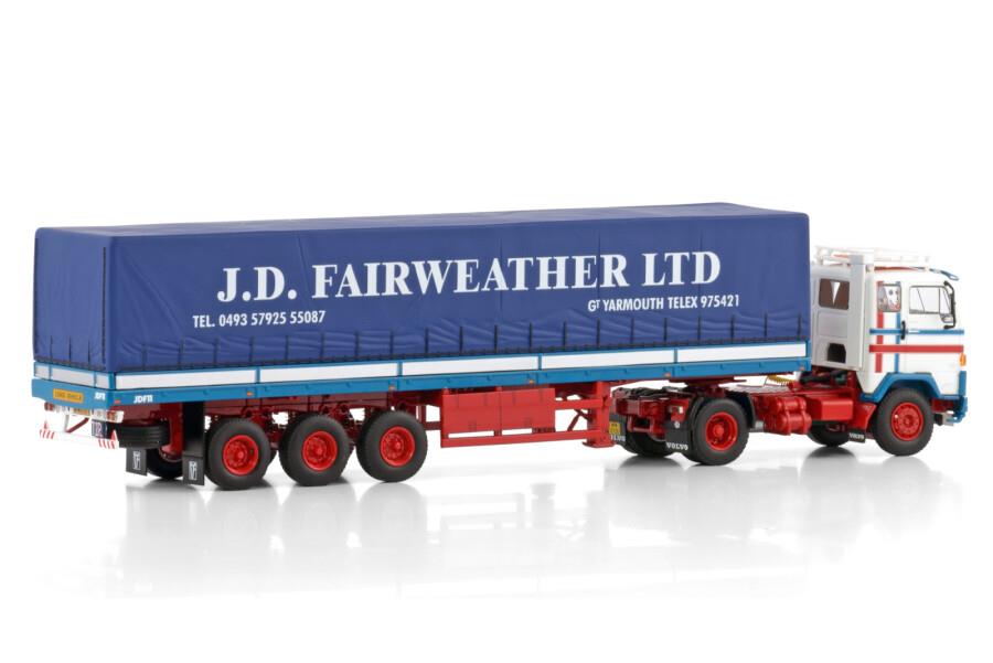 WSi 1:50 Scale Volvo F89 4x2 Classic Curtainsider Trailer 3 Axle Fairweather