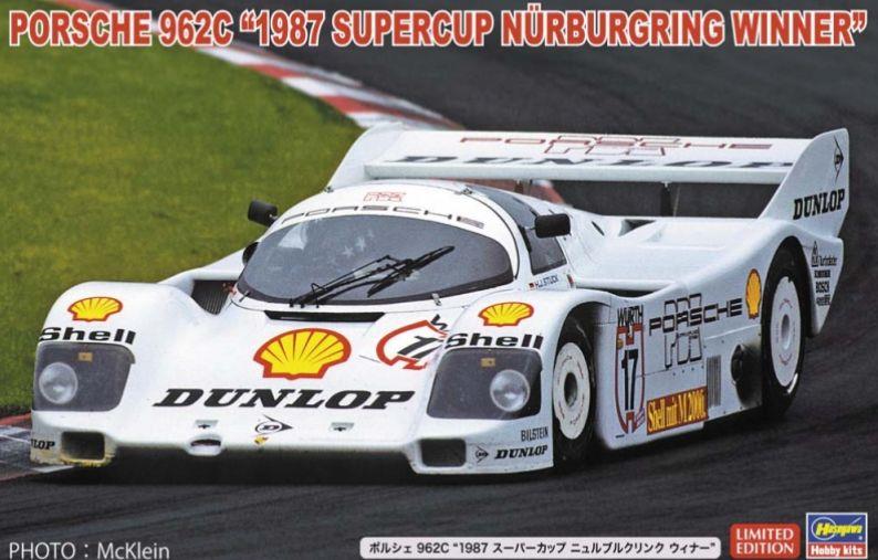 Hasegawa 1:24 Scale Porsche 962C 1987 Supercup Nurburgring Winner