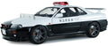 Solido  1:18th Scale Nissan Skyline GT-R (BNR34) Japanese Police White 1999