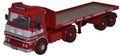 Oxford Diecast 1:76 Scale ERF LV Flatbed Trailer - Carnation