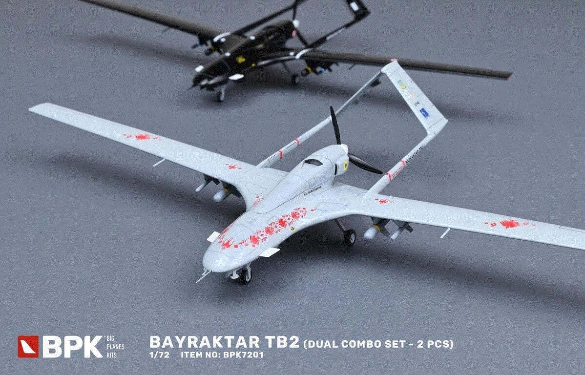 Big Planes Kits BPK7230 1/72 Scale Bayraktar TB2 Dual Combo Set