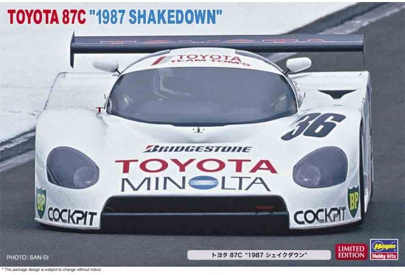 Hasegawa 1:24 Scale Toyota 87C '1987 Shakedown'