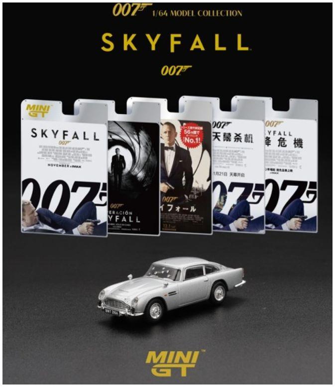 Truescale  1:64th Scale Aston Martin DB5 Skyfall (RHD) English Blister Packaging