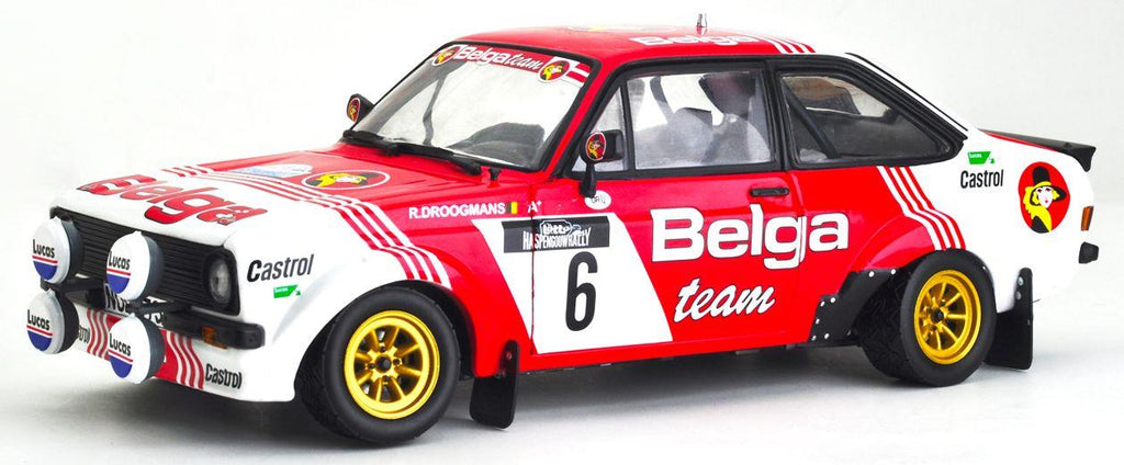 Sunstar 1:18 Scale Ford Escort RS1800 #6 1982 Haspengouw Rally R.Droogmans/R. Joosten Limited 480pc